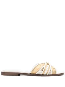 Сандалии с отделкой Horsebit TWINSET, белый