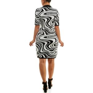 Женское платье-свитер с мраморным узором Nina Leonard Nina Leonard