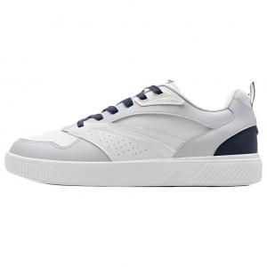 XTEP Кроссовки для скейтбординга Qinghong, нескользящие, износостойкие, легкие, белые, сине-серые, мужские