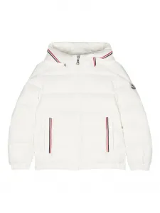 Пуховик с капюшоном Moncler Enfant, белый