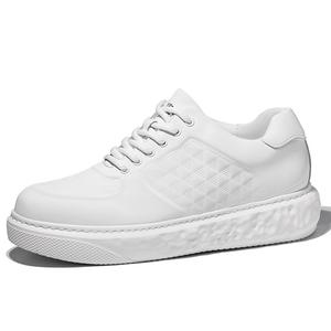 SULEGAO Кроссовки для скейтбординга с низкой посадкой, амортизирующие, легкие, поддерживающие, увеличивающие рост, мужские, белые