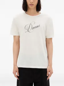 Футболка с графическим принтом Ann Demeulemeester, бежевый