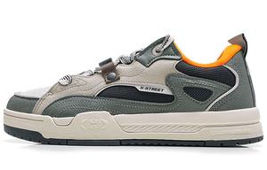 Кроссовки XTEP Skateboarding Shoes Men Low-top Fir Green/coal Black/tan, зеленый