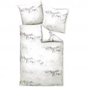 Постельное белье Janine «моменты98110 07», на молнии, цвет naturell grau