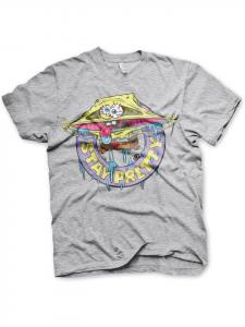 Футболка серого цвета SpongeBob