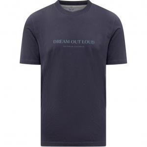 Brunello Cucinelli Футболка мужская морская синяя