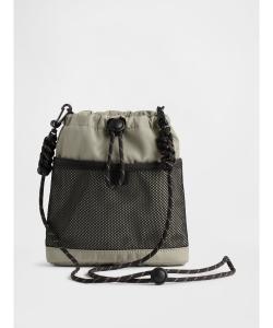 (M) Сумка через плечо с сетчатым карманом, маленькая
