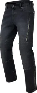 Мужские мотоциклетные джинсы REBELHORN Hawk III, подкладка из арамидного волокна, защита коленей и бедер, 2 вентиляционных канала с молнией, стандартный крой, Black (Black Washed)