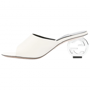 75 мм сандалии G Leather с переплетением GUCCI, белый