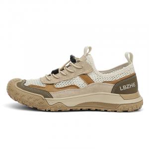 Износостойкие дышащие мужские кроссовки для походов по реке Paco races, Beige