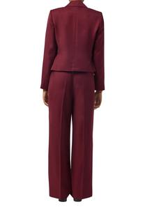 Брюки WIDE- MIT HAKENVERSCHLUSS comma, темно-красный