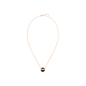 Колье jeux de liens harmony onyx, маленькая модель, из розового золота с бриллиантами и ониксом Chaumet