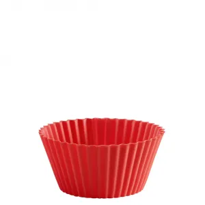 Набор из 12 форм для кексов Lékué, красный