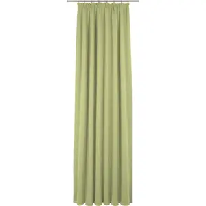 Занавес Uni Collection light с кулиской, 1 шт., из 100% органического хлопка Adam, светло-зеленый