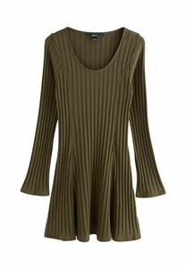 Платье Next MINI LONG SLEEVE SCOOP NECK, Khaki Green/Green