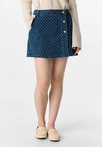 Юбка Object Mini skirt, Dark Blue Denim/Dark-Blue Denim