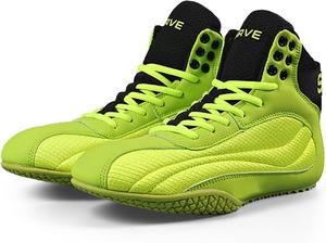 Профессиональные боксерские кроссовки для мужчин, обувь для борьбы, боевых искусств, тренировок, ММА, с противоскользящей прочной подошвой Generic, зеленый