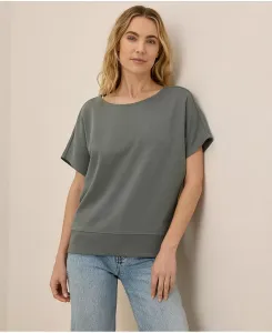 Женский топ-летучая мышь из органического хлопка Pact, серый