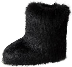 AACHEN Милые зимние сапоги с круглым носком для женщин, модные большие размеры, теплые сапоги для вечеринок, свадеб и подиума, Black