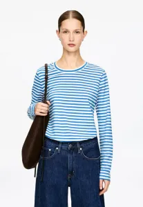 Фирменная блузка iris с длинными рукавами Arket, Bright Blue White