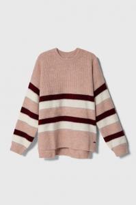 Свитер Pepe Jeans из смесовой шерсти, бордовый