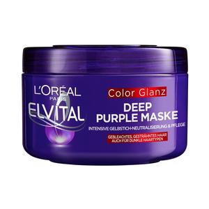 Бальзам для волос elvital color glanz deep purple mask Loreal Paris, объем 250 мл