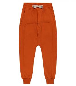 Спортивные штаны из хлопкового джерси Rick Owens, оранжевый