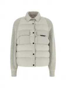 Стеганая утепленная куртка Brunello Cucinelli, бежевый