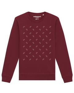 Свитер Watapparel Sweatshirt Fahrräder, бордовый