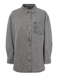 Рубашка Pieces, серый деним