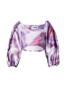 Блузка с коротким рукавом Laagam Blouse, цвет lilac/dark purple