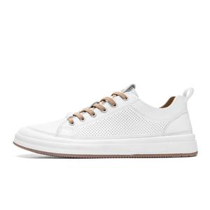 BOLE Низкие скейтерские кросcовки мужские бело-коричневые, цвет White Brown