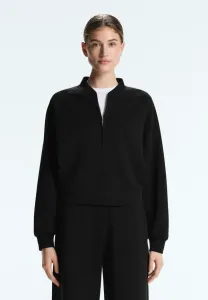 Полосатая мягкая толстовка-бомбер на молнии Oysho, Black