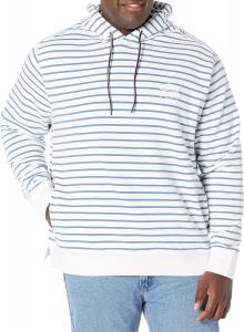 Мужская толстовка с капюшоном Tommy Hilfiger Big & Tall Crest, Bright White / Captains Blue