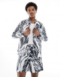 Рубашка с длинными рукавами и принтом пальм ASOS MADE IN KENYA