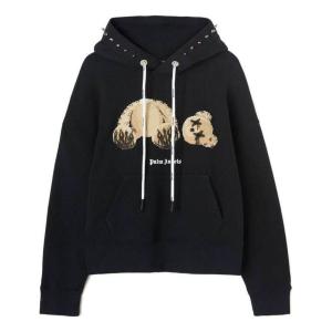 Толстовка fw22 punk bear hoodie 'black brown' Palm Angels, черный