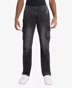 Мужские узкие джинсы-карго с эффектом стрейч XRAY, серый