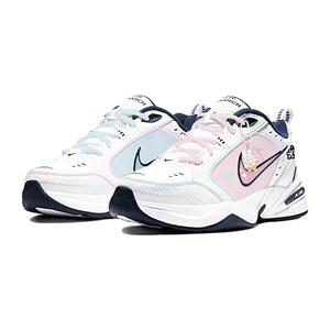 Nike Кроссовки Air Monarch 4 с защитой от скольжения, износостойкие, низкие, массивные, унисекс, розовые, синие