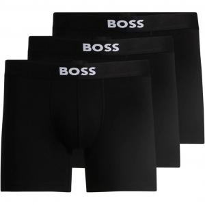 Трусы Boss Logo с поясом на талии, набор из трех HUGO BOSS, черный
