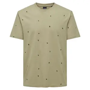 Футболка Only & Sons Dave Reg, бежевый