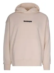 Худи с принтом логотипа Barrow, светло-бежевый
