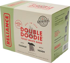 Двойные мешки для мусора Doodie с биогелем Reliance, серый