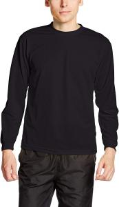 Футболка с длинными рукавами и круглым вырезом Glimmer 00304-ALT, сухая, 113 г (4,4 унции), черный