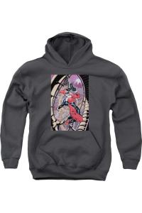 Батмен Харли худи для подростков Gildan, Charcoal