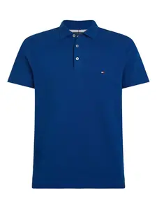 Поло с вышитым логотипом Tommy Hilfiger, синий