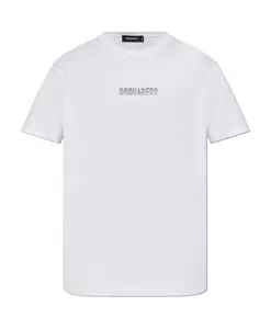 Футболка с рельефным логотипом Dsquared2, белый