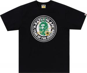 Футболка BAPE Year Of The Dragon 'Black', черный