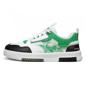 Дышащие, влагоотводящие, низкие кроссовки для скейтбординга для детей и подростков Kung Fu partners, белый/зеленый