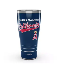 Стакан Los Angeles Angels из нержавеющей стали в винтажном стиле на 30 унций Tervis Tumbler, blue