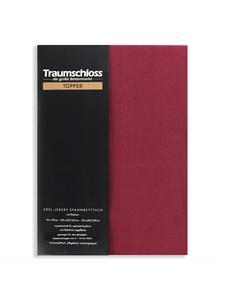 Traumschloss Простыня Topper из высококачественного трикотажа, бордового цвета